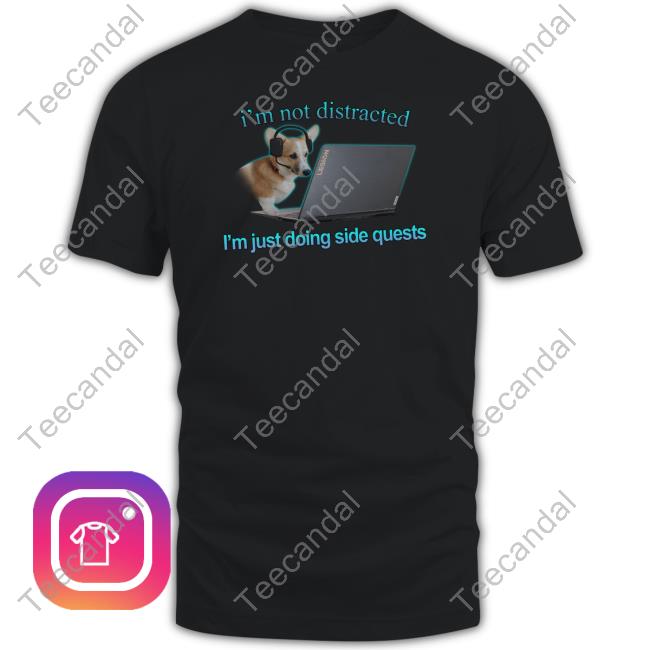 Snazzyseagull Store I'm Not Distracted, I'm Just Doing Side Quests Hooded Sweatshirt