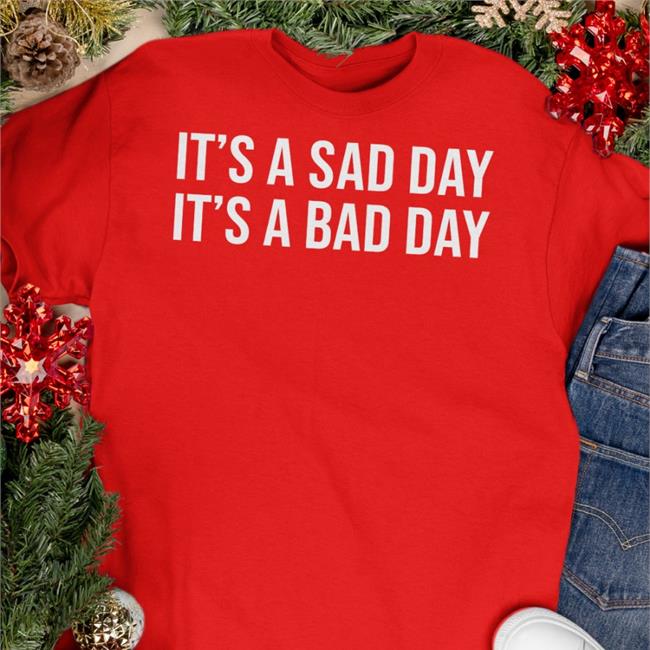 Jersey Jerry It's A Sad Day It's A Bad Day Hoodie Barstool Sports Store