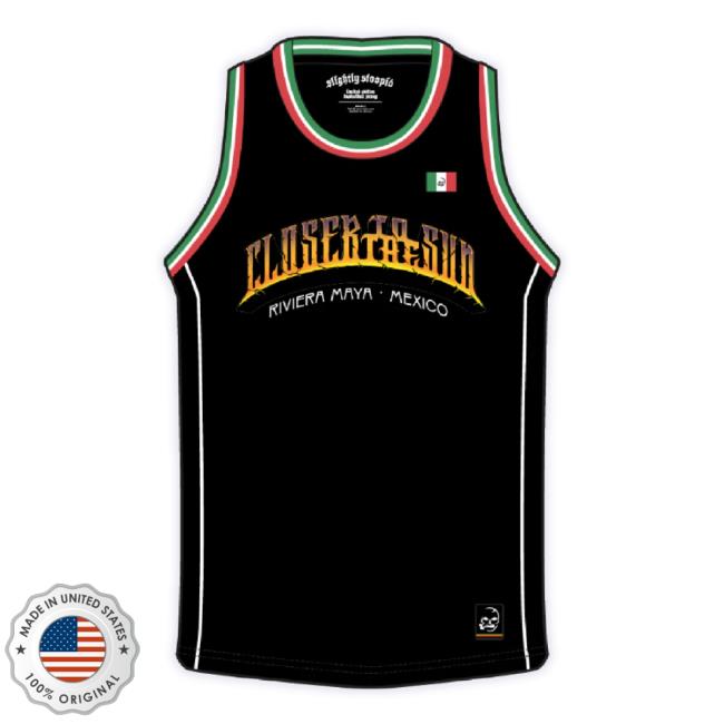 Official Cloud 9 Adventures Merch Store Closer To The Sun 2021 Basketball Jersey Sweater - Black Cloud9adventures Shop