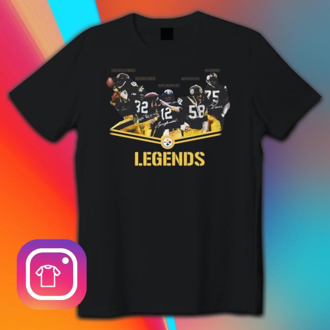 Pittsburgh Steelers Name Players Legends Signatures Classic shirt
