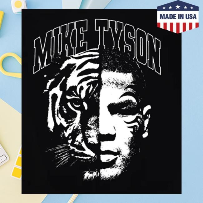 Mike Tyson Merch Tyson Tiger Split t-shirt, hoodie, tank top, sweater and long sleeve t-shirt