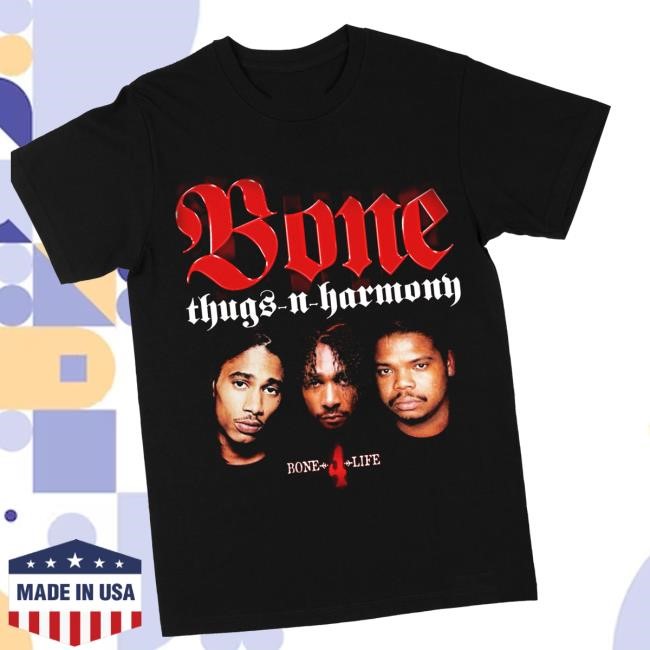 Official Bone Thugs N Harmony Merch Bone 4 Life Black Shirts