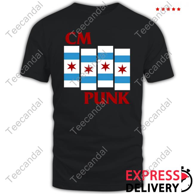 Cm Punk Chicago Flag New Shirt