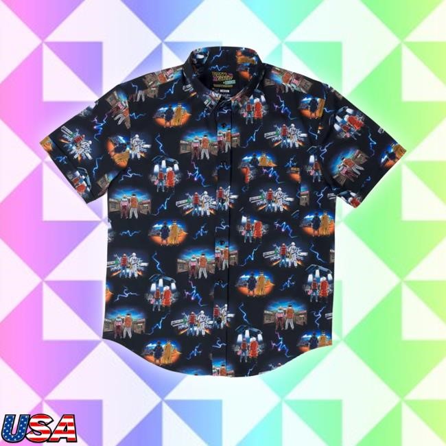 Official Rsvlts Back To The Future Short Sleeve Hoodie