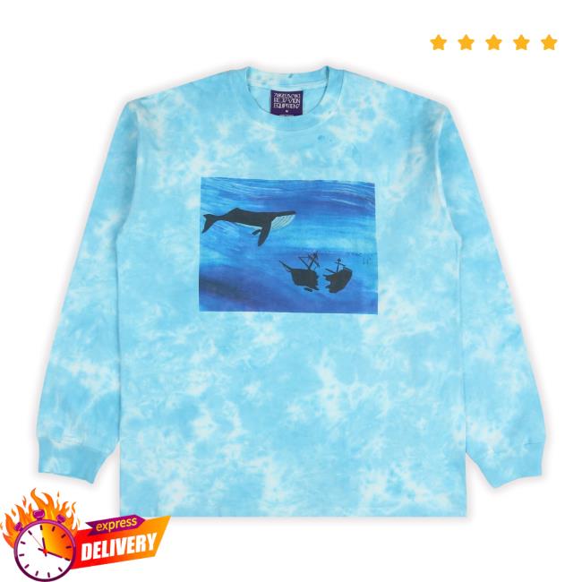 Whale Ls Cloud New Shirt - Tie Dye