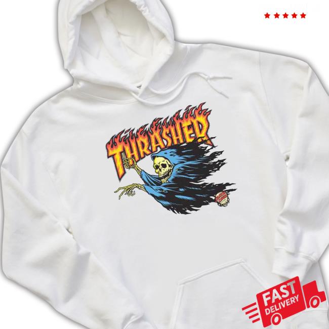 Socalskateshop Santa Cruz X Thrasher O'brien Reaper Heavyweight Sweatshirt Santa Cruz X Thrasher O'brien Reaper Heavyweight Shirts