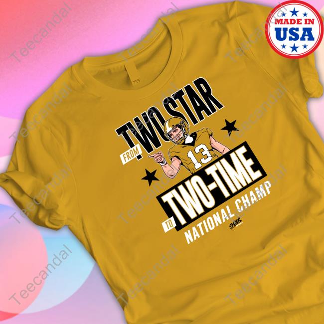 From Two Star To Two-Time National Champ Long Sleeve T Shirt