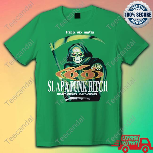 Findsleeptees Triple Six Matia Slapapunk Bitch Devil Thoughts Evil Thoughts New Shirt
