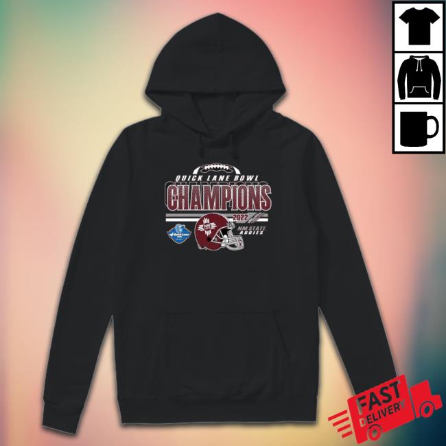 New Mexico State University Football 2022 Quick Lane Bowl Champions Hoodie