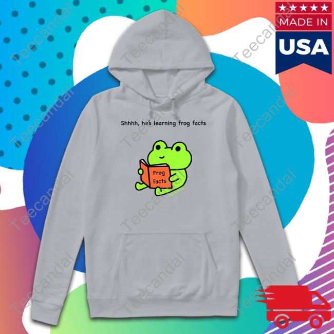 Greb Comics Shhhh He's Learning Frog Facts Sweatshirt Grebcomics