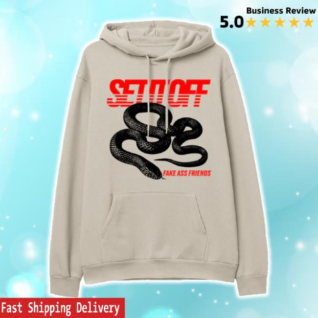 Trending Set It Off Band Merch Store Snake Sweaters - Sand Setitoffband Shop