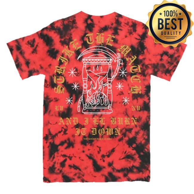 The Ghost Inside Official Merch Burn It Down Tie Dye T-Shirt