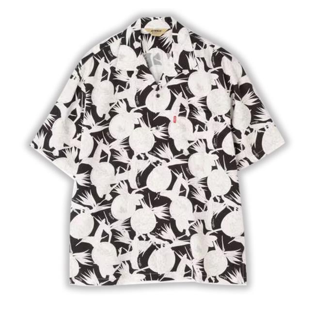 Mix Tokyo Merch Leeveshirt Aloha Orange＆Girl Long Sleeve T Shirt