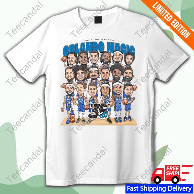 Celebrating 35 Years Of Magic Basketball Orlando Magic Hooded Sweatshirt