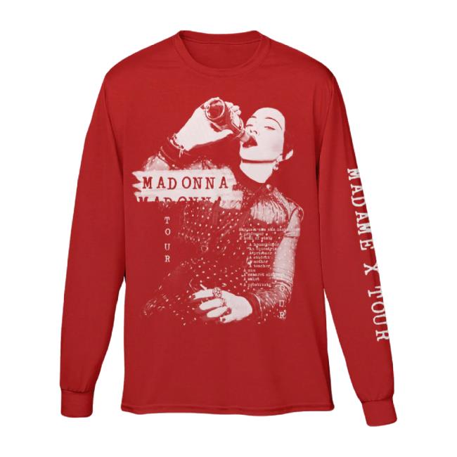 Original Madame X Red Sweaters Madonna Shop