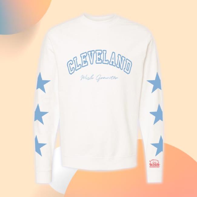 Original Emily Roggenburk Merch Store Cleveland Wish Granter Crewneck Sweatshirt (Benefits A Special Wish Neo) Unisex Sweatshirt Emilyroggenburk Shop