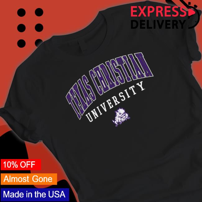 Men's Colosseum Black Tcu Horned Frogs Campus Raglan Classic shirt