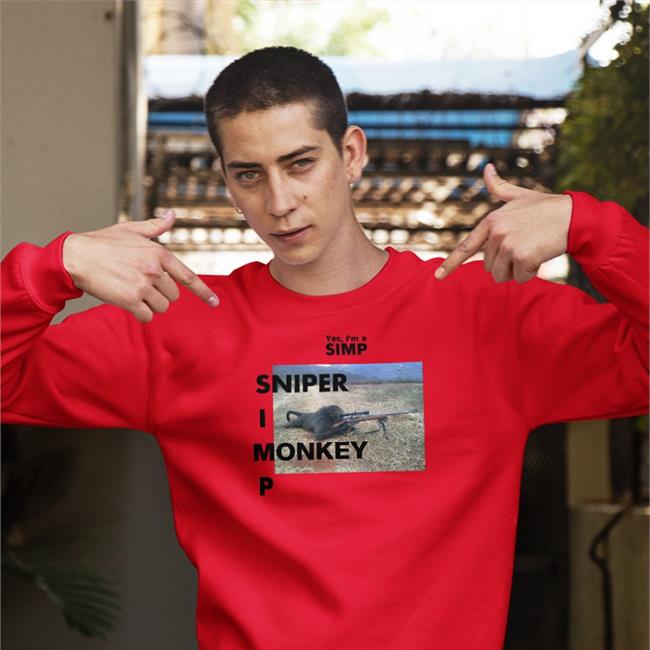 Shirts That Go Hard Yes I'm A Simp Sniper Monkey P T Shirt