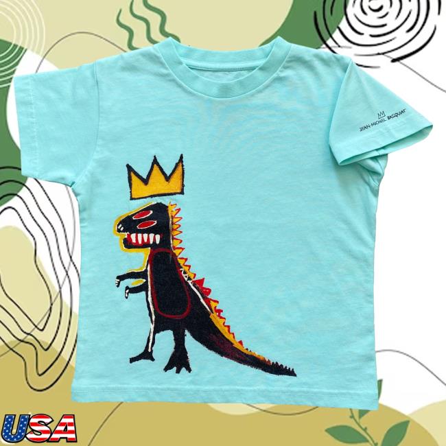 Official The Brant Foundation x Rome Pays Off Jean-Michel Basquiat Pez Dinosaur Tshirt Mint BrantFoundation