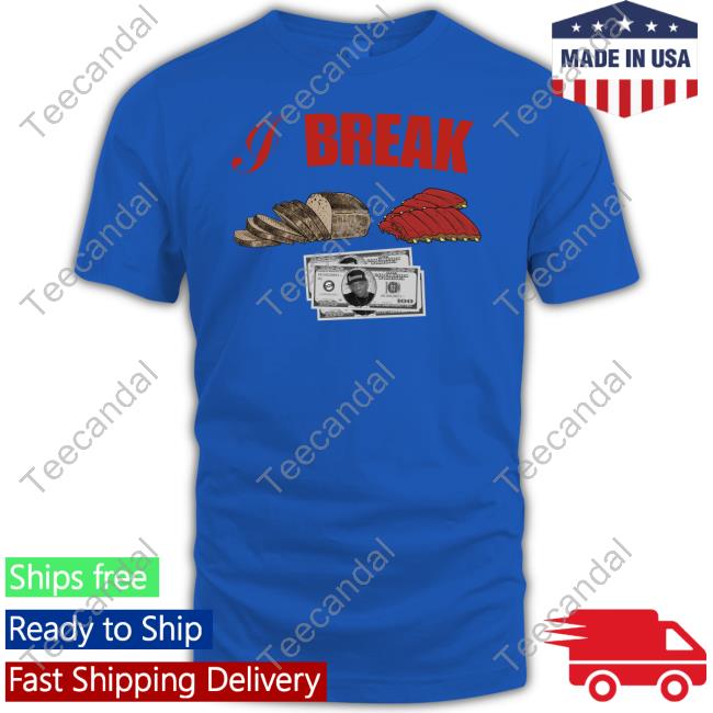 I Break Bread Ribs Hundred Dollar Bills Tee Rapper Prodigy Of Mobb Deep