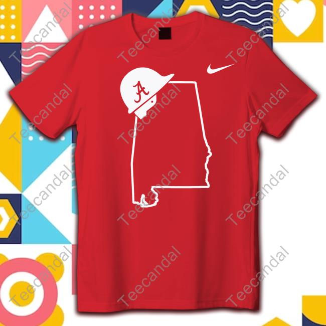 Alabama Wearing Safety Helmet Official Shirt