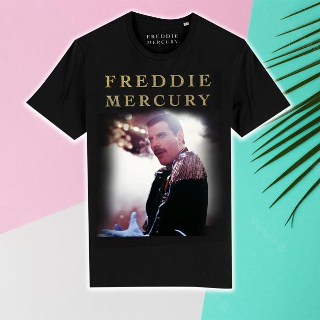 Queenonlinestore Freddie Mercury Living On My Own Gold Shirt