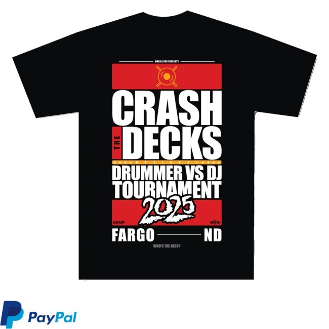 Crash The Decks 2025 Tournament Fargo, Nd Crewneck Sweatshirt 2025 Tournament Fargo, Nd Funny Shirt Crash The Decks Merch Store