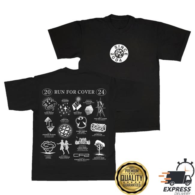 Official Run For Cover Records Merch Store Run For Cover 2024 Label Almanac Funny Shirt
