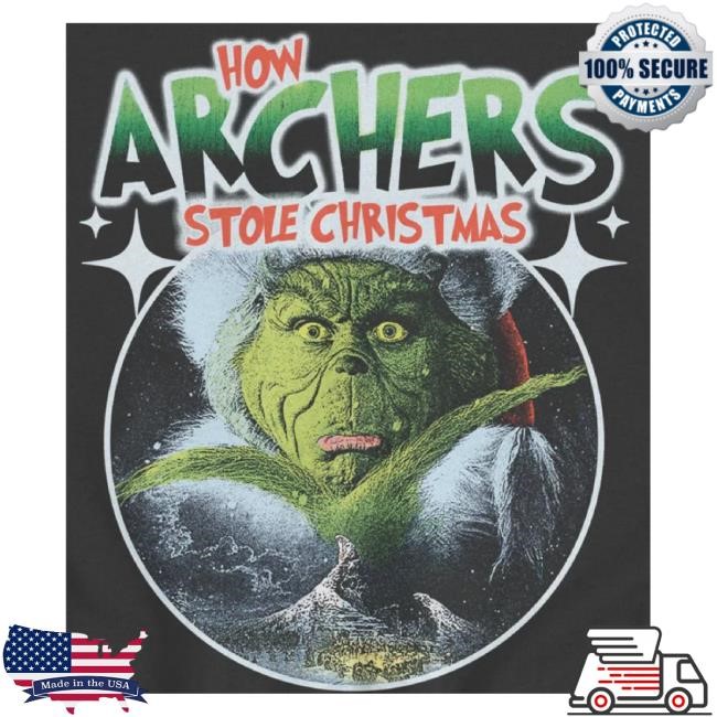 Trending Down Right Merch Archers How Archers Stole Christmas Hoodie