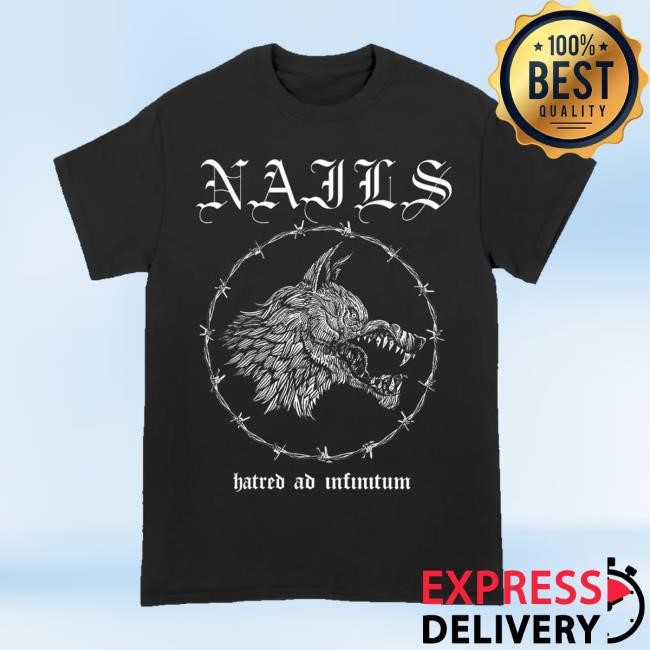 Nails Merch Nails Hatred Dog Hooded Sweatshirt Allinmerch