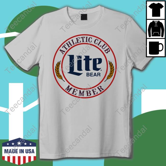 Mitchell And Ness Merch Athletic Club Lite Beer Member Official Shirt