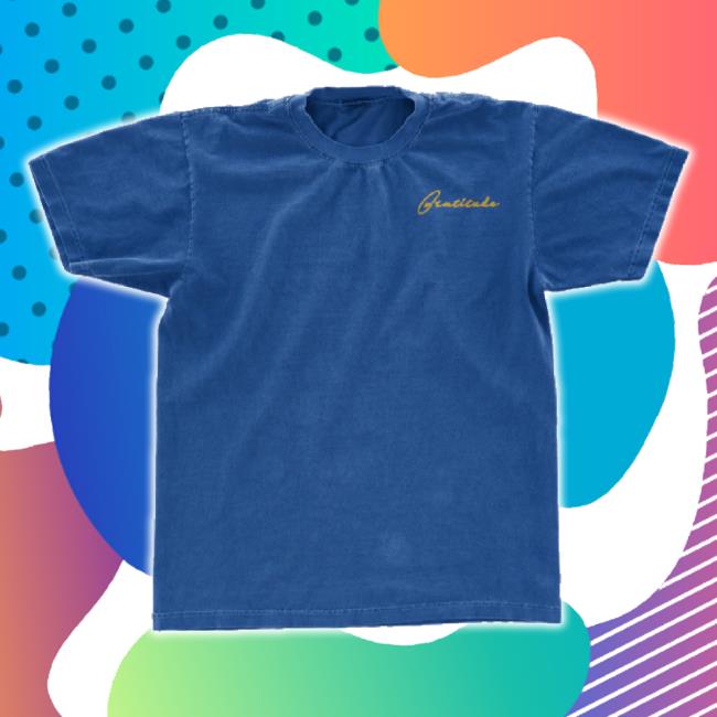 Trending Brandon Lake Merch Store Gratitude Lyric Hoodie Blue (Limited Release) Brandonlake Shop