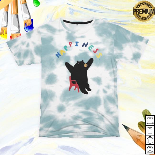 Official Badly Drawn Bears Happiness Tie-Dye Long Sleeve Tee