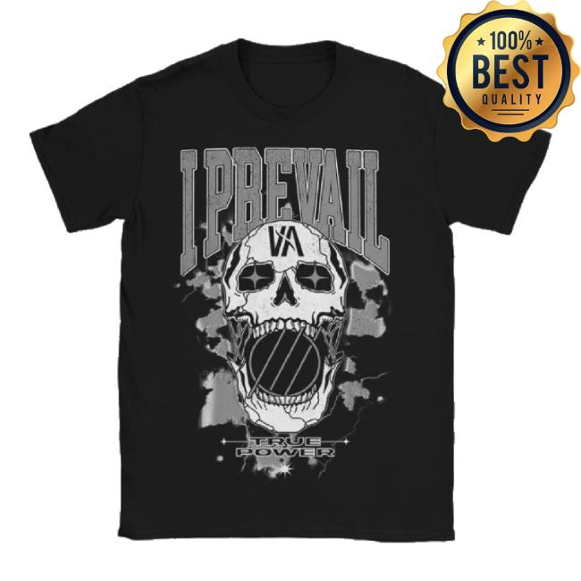 Trending I Prevail Merch Store True Power Rowdy Skull Sweatshirt 2.0 (Black) Iprevailmerch Shop