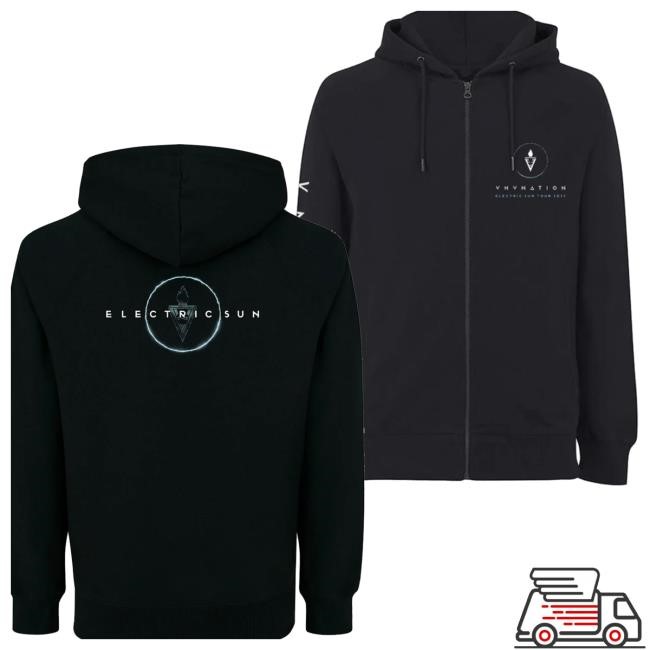 Vnv Nation Merch Store Official Merchandise Electric Sun Unisex Zip Long Sleeve Shirt