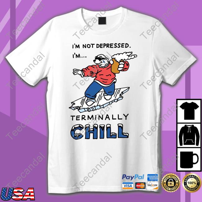 I'm Not Depressed I'm Terminally Chill Hoodie