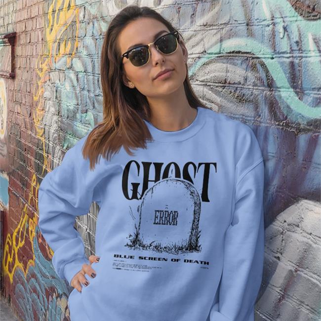 Ghost Error Blue Screen Of Death Shirt Ghostgaming Store Jollztv