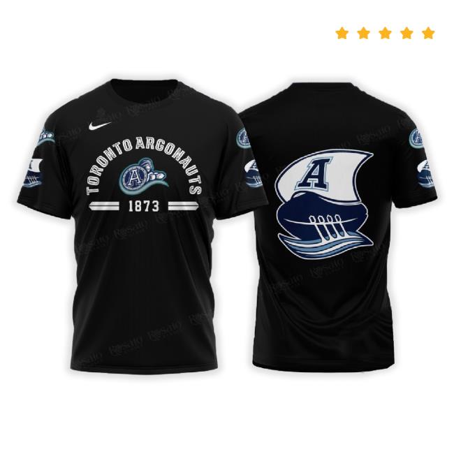 Cfl Toronto Argonauts 1873 Black 3D Sweaters