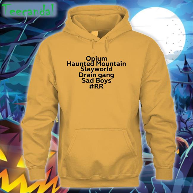Opium Haunted Mountain Slayworld Drain Gang Sad Boys T Shirt