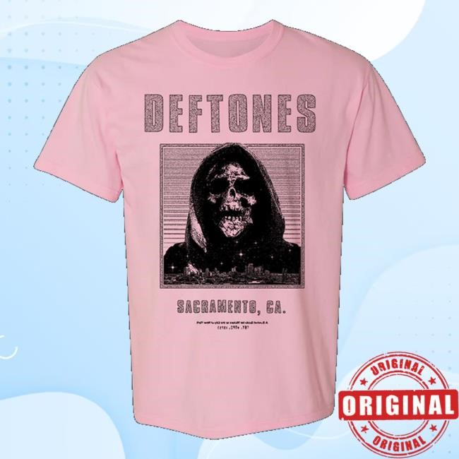 Shop Deftones Store Pink Deathtones T-Shirt
