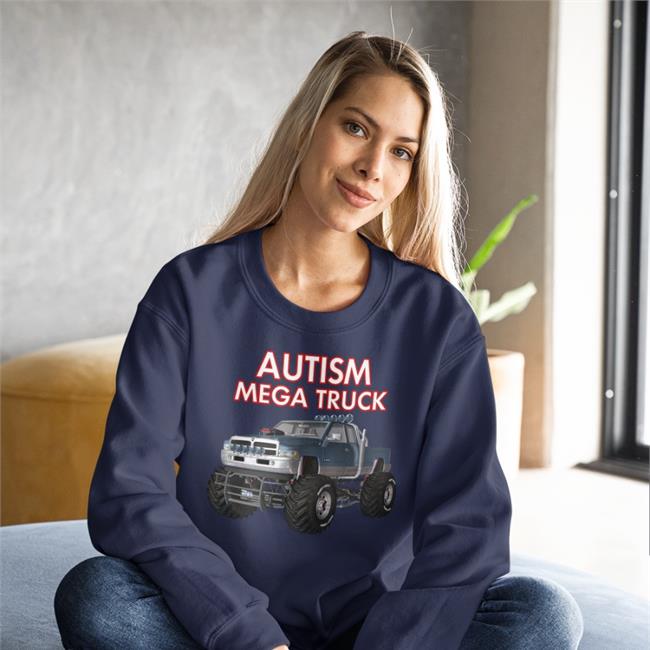 Autism Mega Truck Funny T Shirt
