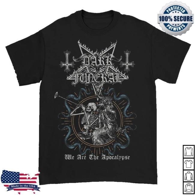 Original Dark Funeral Merch Store Apocalypse Seal T-Shirt (Black) Crewneck Sweatshirt