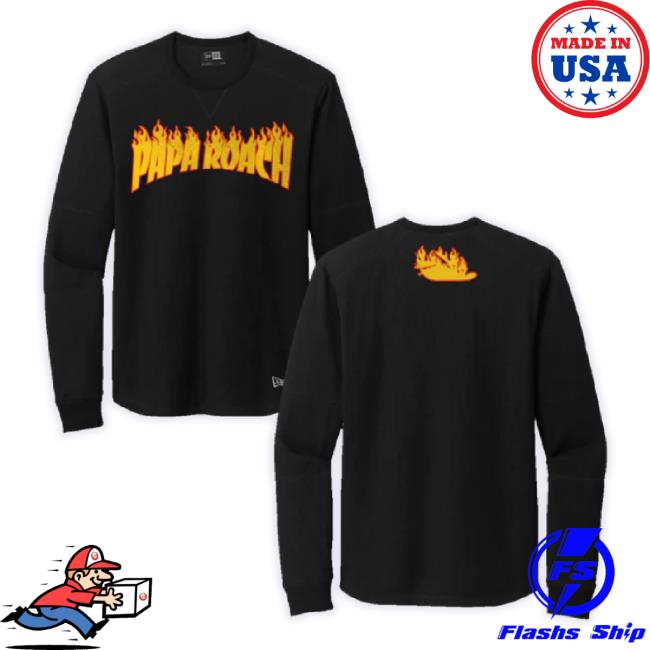 Official Cut Loose Merch Store Papa Roach Firestarter Thermal Long Sleeve Tee Cutloosemerch Shop