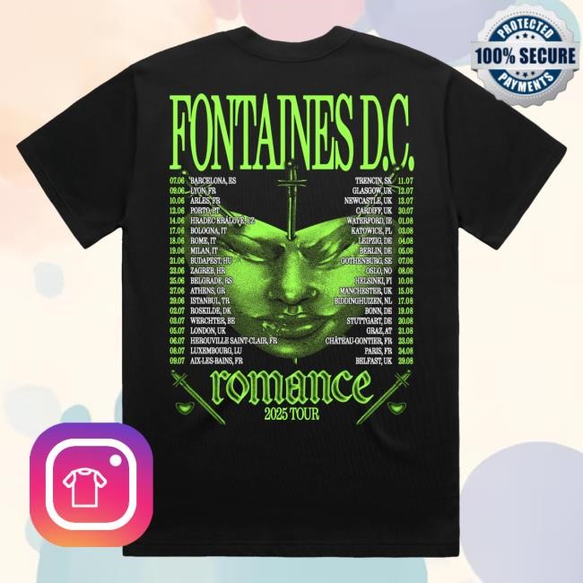 Fontaines Dc Favourite Heart Summer 2025 Classic Shirt