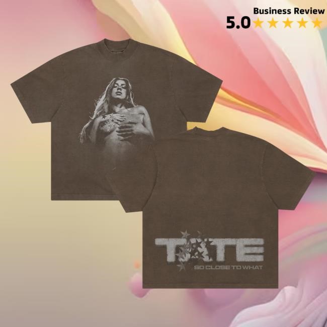 Tate Mcrae Merch Pose Brown Long Sleeve T Shirt