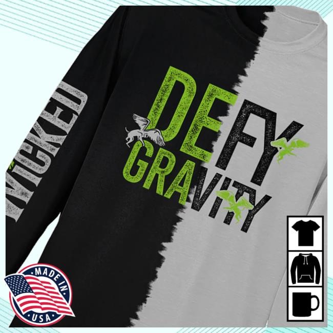 Wicked The Musical Store Wicked Unisex Defy Gravity Zip Up Hooded Sweatshirt