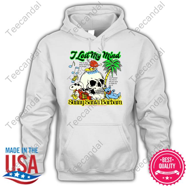 Bosssdog I Lost My Mind In Sunny Santa Barbara T-Shirt, Hoodie, Tank Top, Sweater And Long Sleeve T-Shirt