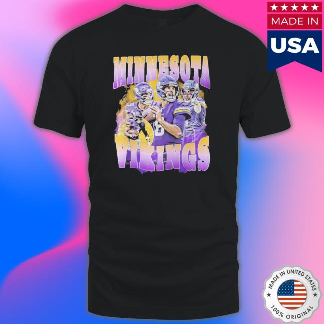 Officia Minnesota Vikings Justin Jefferson Kirk Cousins Long Sleeve Shirt