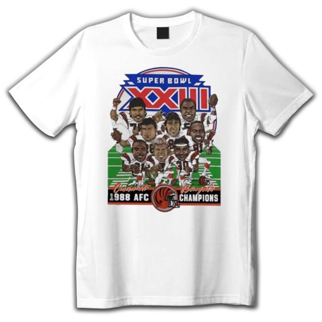 Official Vintage Cincinnati Bengals Super Bowl Xxiii 1988 T- shirt