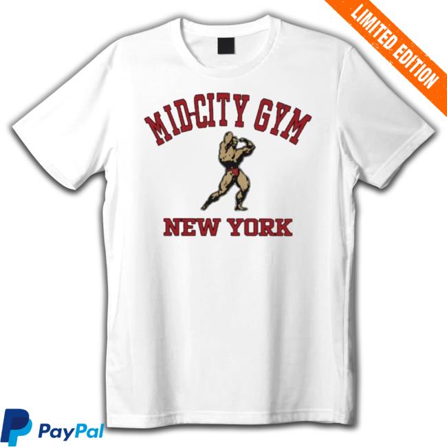 Official Joe Rogan Mid-City Gym New York Sweatshirt Official Joe Rogan Mid-City Gym New York Hooded Sweatshirt